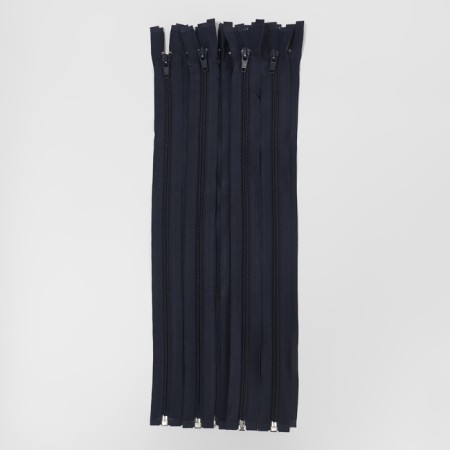 Lightning "Spiral", No. 5, detachable, automatic lock, 80 cm, dark blue color-4