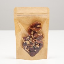 ZIP-Lock package Craft with a transparent wall of 10 x 15 + 3 cm