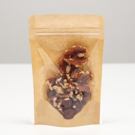 ZIP-Lock package Craft with a transparent wall of 10 x 15 + 3 cm