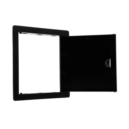 Revisionine Luke "Vento" DR1515, 150 x 150 mm, plastic, black-1