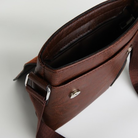 Male bag, brown color-4