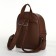 Women's backpack on lightning, brown color