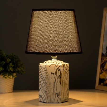 Harz table lamp E14 40W white-black 20x20x32 cm Risalux-1