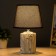 Harz table lamp E14 40W white-black 20x20x32 cm Risalux