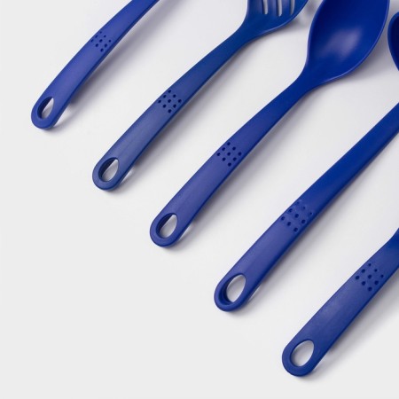 A set of kitchen supplies of the “Points”, 5 objects, the color of the blue-3