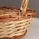 A set of baskets of 3 pcs, 42x33x14.5hh36.5, natural/white, willow