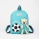Baby backpack on lightning, 3 outer pockets, turquoise color