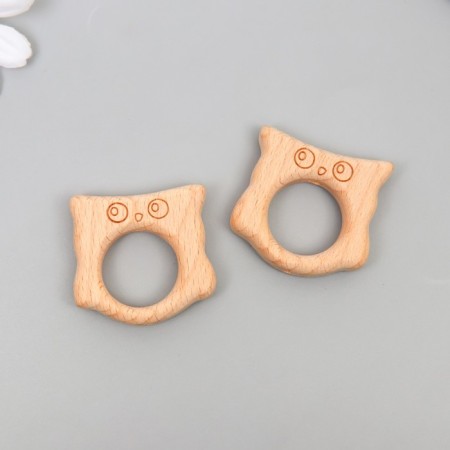 Bead for creativity tree "Owl" 4,1x3.8 cm-2