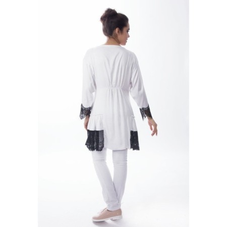 Female blouse, size 46, white color-5