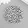 Beads for creativity plastic "Russian letters on a white cube" set of 500 grams 0.6x0.6x0.6 cm