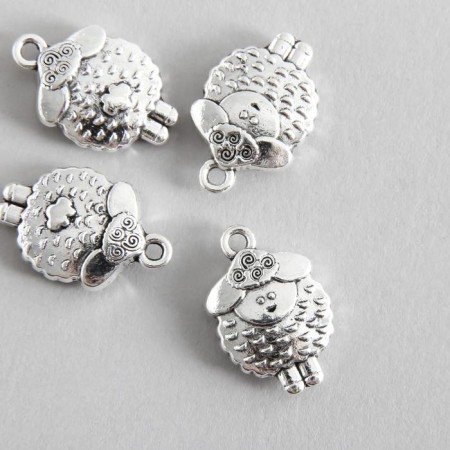 Decor for creativity Metal "lamb" silver 2x1.3 cm