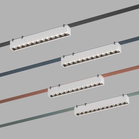 DK5570-WB Belty Grill Lamp with LED L323MM H45MM 48V 24 ° 4000K IP20 white with black A-1