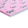 Notebook of 48 sheets in Calligrata P-Panda cage, covered Cardboard, UV-lak, Offset block, mix