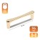 Cappio RSC016 handle handle, m/o 96 mm, color gold