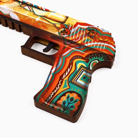 Wooden weapons, children's souvenir "Fenec", gun, 22.5 x 14 cm-3