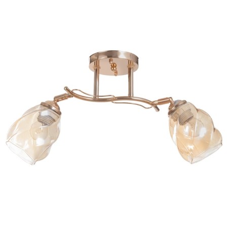 LUSTER "LOIS" 2x40W E27 gold 50x50x22cm