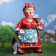 Garden figure "Mother -in -law with a cat and a dog" 51x44x77cm mix