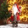Santa Claus "In a red fur coat with a bear" 45 cm