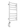 Domoterm electric heated towel rail "Cuba" P8, 400x800 mm, left, chrome
