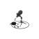 Microphone RITMIX RDM-160, 20-20000 Hz, Jack 3.5, USB, 1.5 m, black
