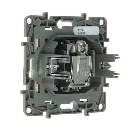 The socket TV Legrand Etika 672351, single, hidden, 2DB, type "Zvezda", ivory-1