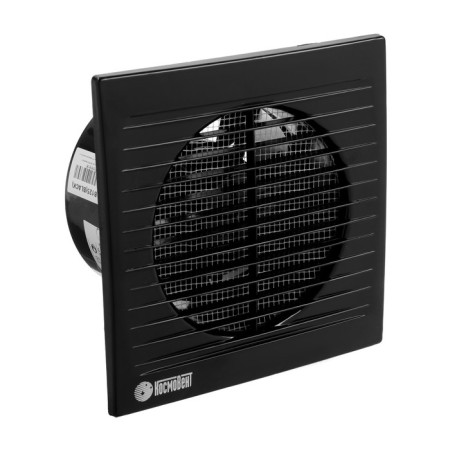 Exhaust fan "Cosmetic" B125, D = 125 mm, 12 W, 40 dB, 188 m³/h, without turning off, black