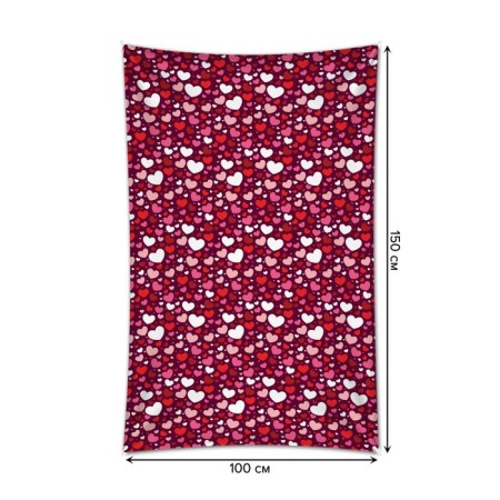 Decorative panel with photo printing "Happiness", vertical, size 100x150 cm-1