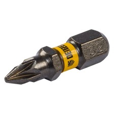 Denzel 11653 bit set, hexagonal profile, PZ1 x 25 mm, steel S2, 10 pcs.