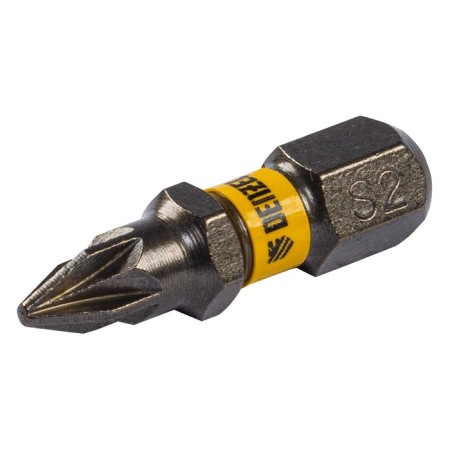 Denzel 11653 bit set, hexagonal profile, PZ1 x 25 mm, steel S2, 10 pcs.