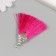 Decor for creativity Textile "Brush East" pink-purple set 2 pcs 1.6x4.5 cm