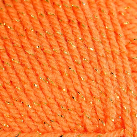 Yarn "Festive" 48% Kashmilon (pan), 48% acrylic, 4% metered 160m/50g (035 orange)-2
