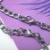 Bracelets "Demetrons" hearts with patterns, color silver, 19.5 cm