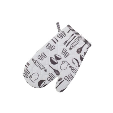 Loft mittens and size, size 18x30 cm, gray color