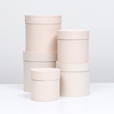 A set of hats 5 in 1 Vanilla, 20 × 20 × 20 - 13.5 × 13.5 × 13.5 cm