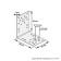 Fixing corner KU 90x90x65x2 zinc, 1 pc.