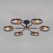 Ceiling lamp in the style of loft Gallo, 60W, E14, 85x85x18.5 cm