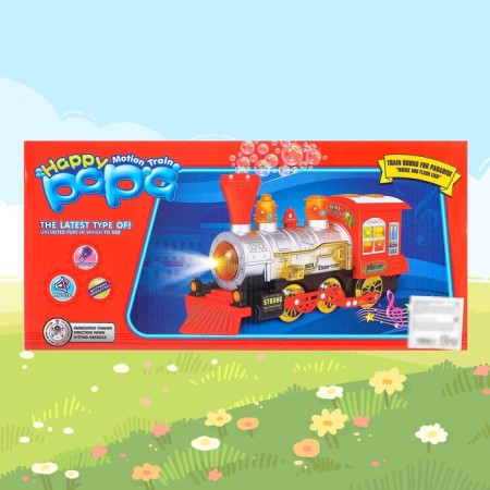 The “Classic” steam locomotive with soap bubbles works from batteries, light and sound-5