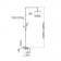 The shower system Fashun A2447, pour 114 mm, tropical shower, shower, chromium