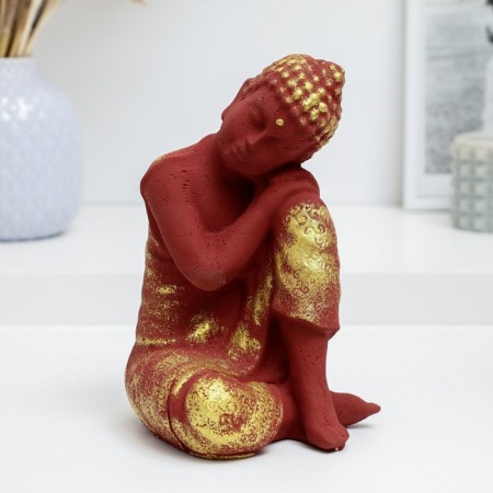 Figure "Buddha thoughtful" Terracotovaya, 19cm