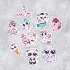 A set of paper stickers 