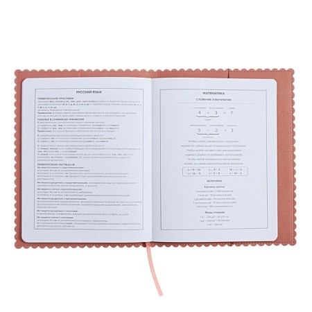 Universal Grade 1-11 Diary, 48 sheets "hare ears", soft cover of artificial leather, applique, foil embossing, figured cutting, universal cheat sheet, lies, block 80 g/m2-10