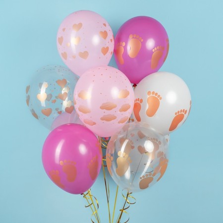 Shar Latex 12 "Newborn", crystal, 5 tbsp., Set 25 pcs., Mix-1