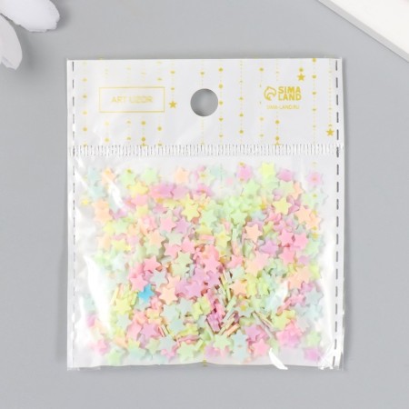 Decor for creativity Plastic "Stars" 10 g mix 0.5x0.5 cm-2