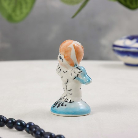 Amur souvenir, gzhel, color, 7.5x3.5 cm-1