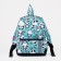Baby backpack on a zipper, an external pocket, a reflective strip, the color of turquoise