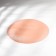 Ivory plate, glass, d = 21 cm, coral color