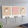 Decorative wood hooks "Heart with the inscription LOVE" 23x40x4.5 cm