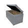 Puff with a lid and weighting, 800 × 400 × 420 mm, Bahama plus matting, Linen color