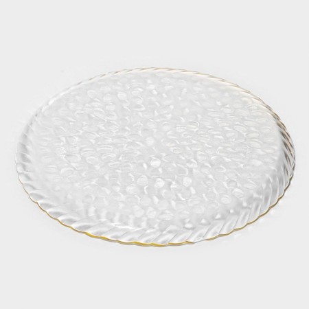 Glass Serving Crinkle, D = 26.5 cm, Transparent Color-4