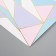 Scrapbooking paper bilateral gold "triangles" density 180 grams set 5 pcs 30.5x32 cm
